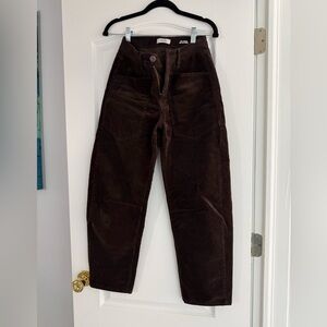 Kensie Dark Brown Corduroy Pants